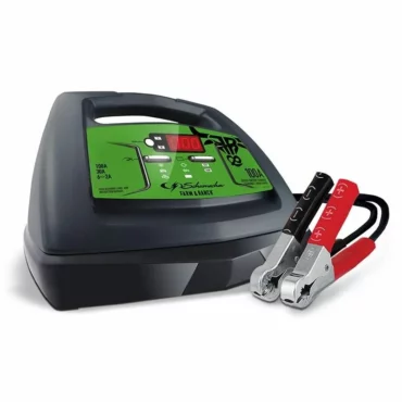 100a 6 volt / 12 volt battery charger, engine starter and maintainer with attached cables