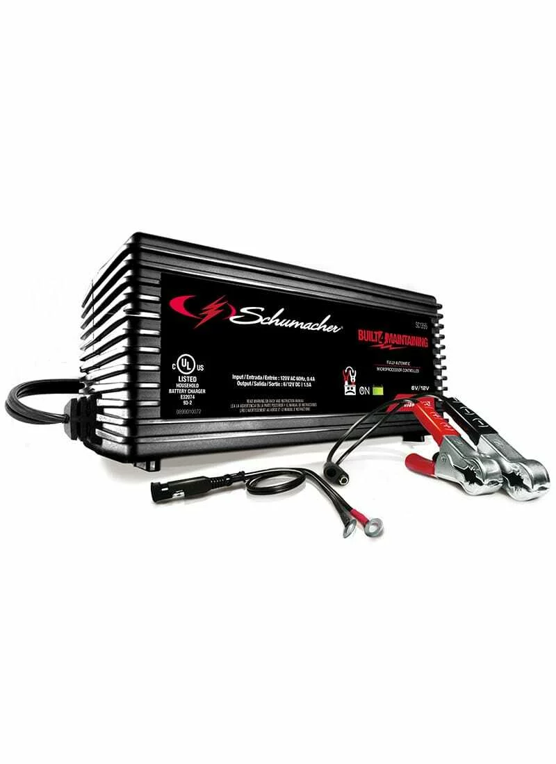 SC1355 1.5A 6V/12V Fully Automatic Battery Maintainer - Schumacher 